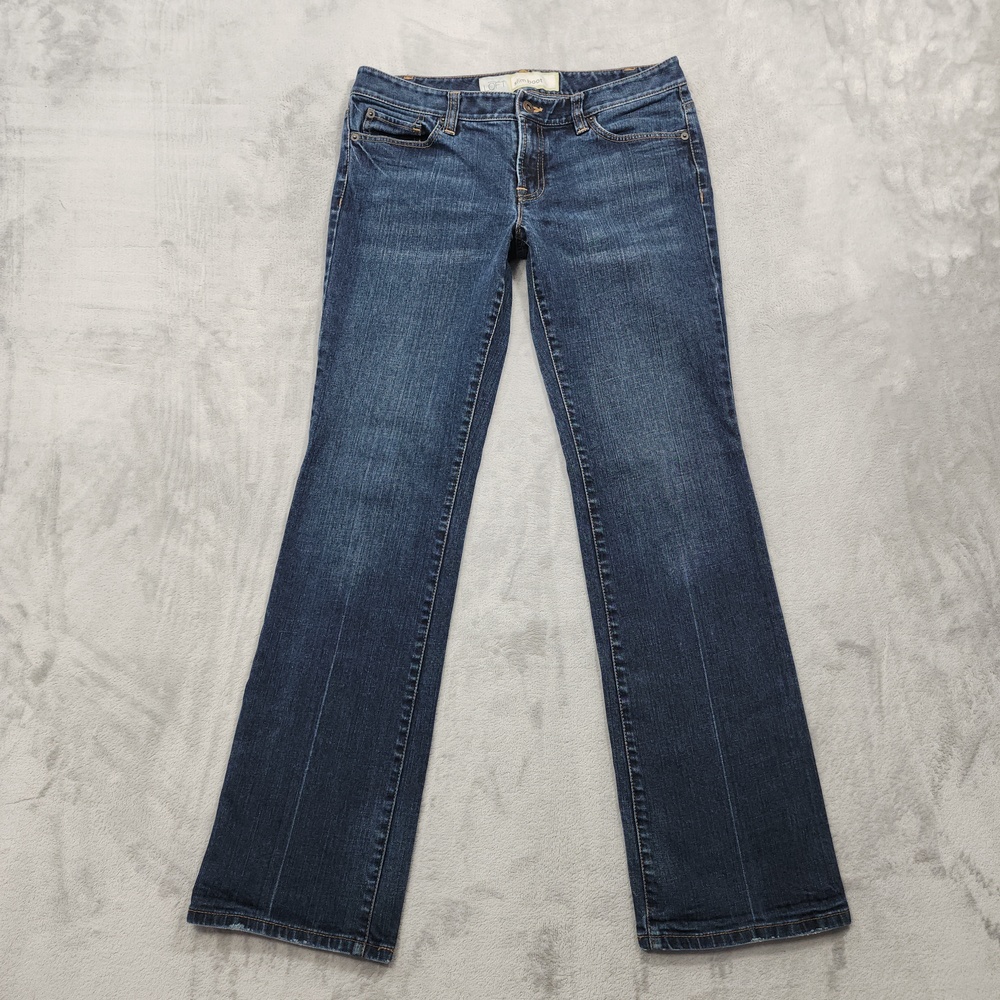 Ann Taylor LOFT Jeans Womens 6 Blue Mid Rise Slim Bootcut Stretch Denim